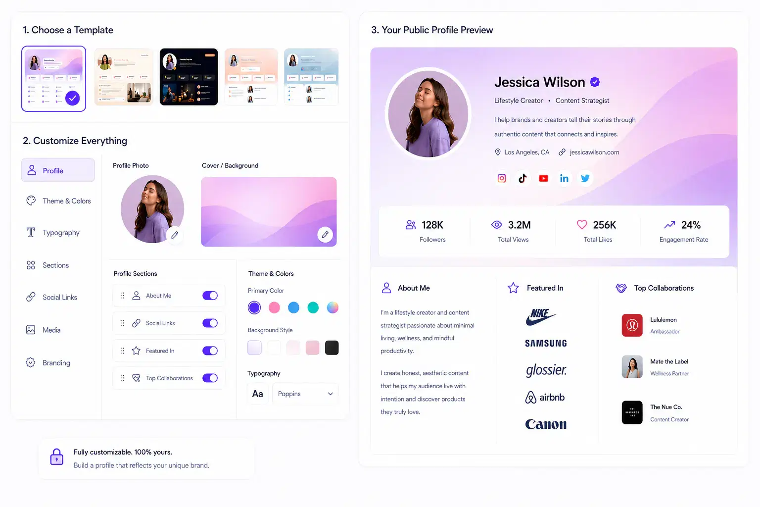 Creator Portfolio Showcase